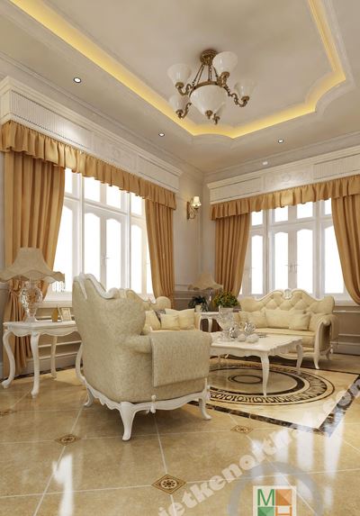 Thiết kế nhà biệt thự phong cách tân cổ điển Quận 2 - Anh Thiện Thảo Điền